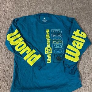 Disney Blue and Yellow Long Sleeve Tee